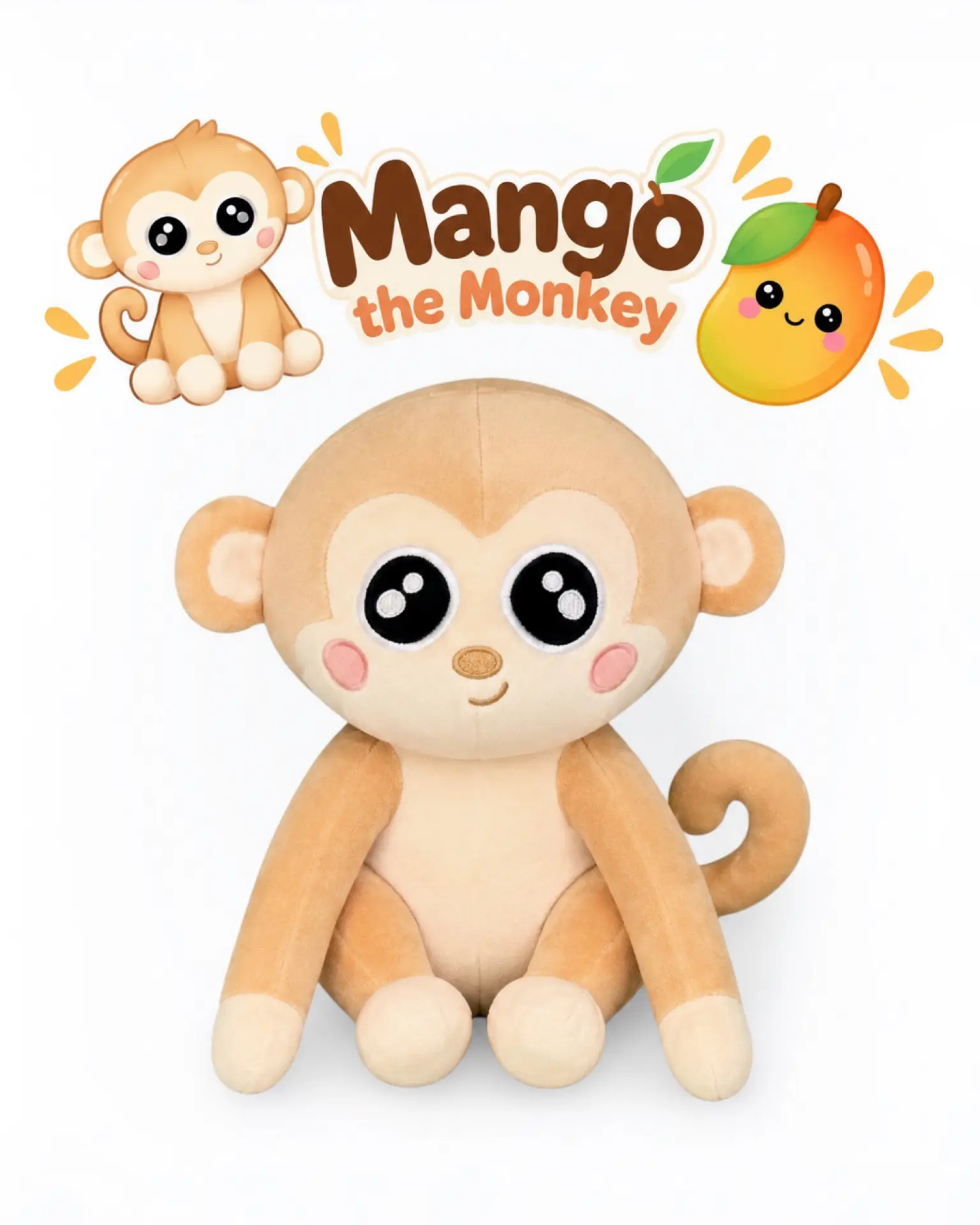 Mango the Monkey plushie banner